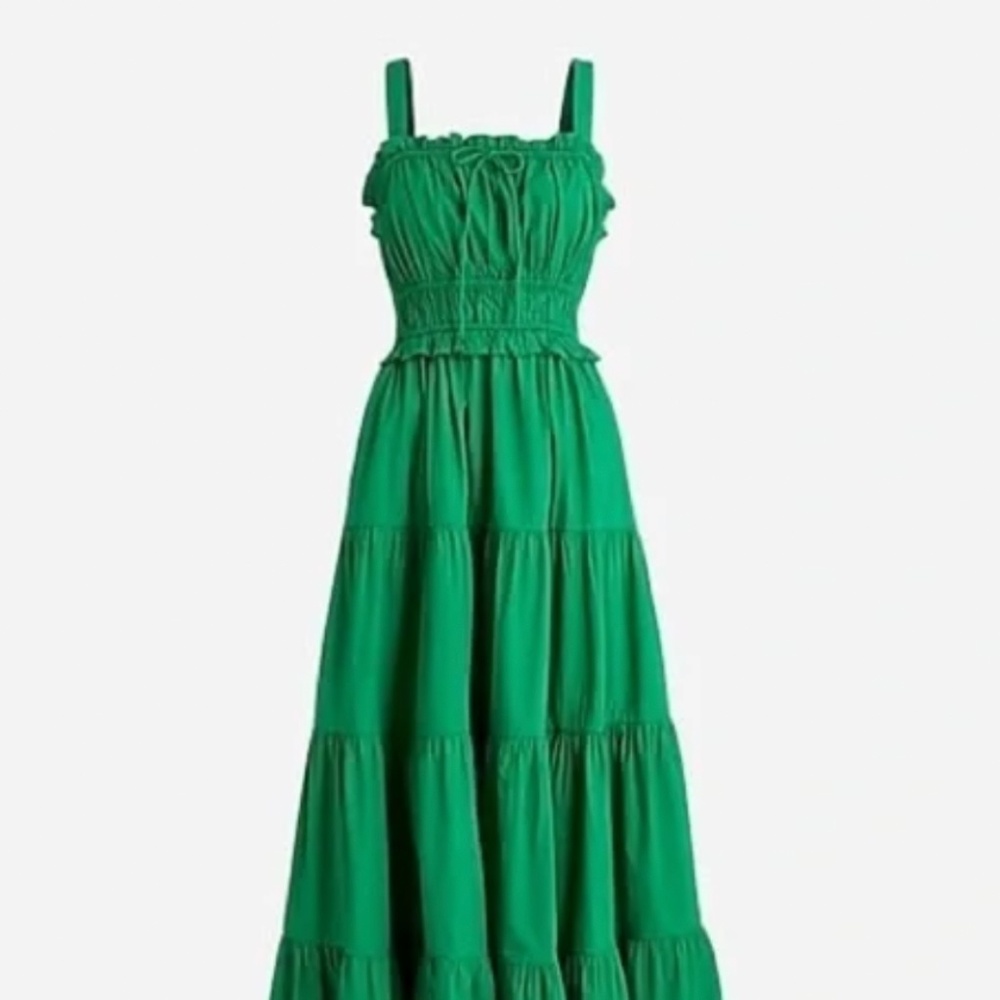 J Crew Ruffle-trim tiered dress